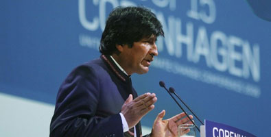 Palabras del Presidente Evo Morales en la Cumbre del Cambio ClimÃ¡tico, Copenhague (Dinamarca) 17 diciembre 2009 [25/12/09]